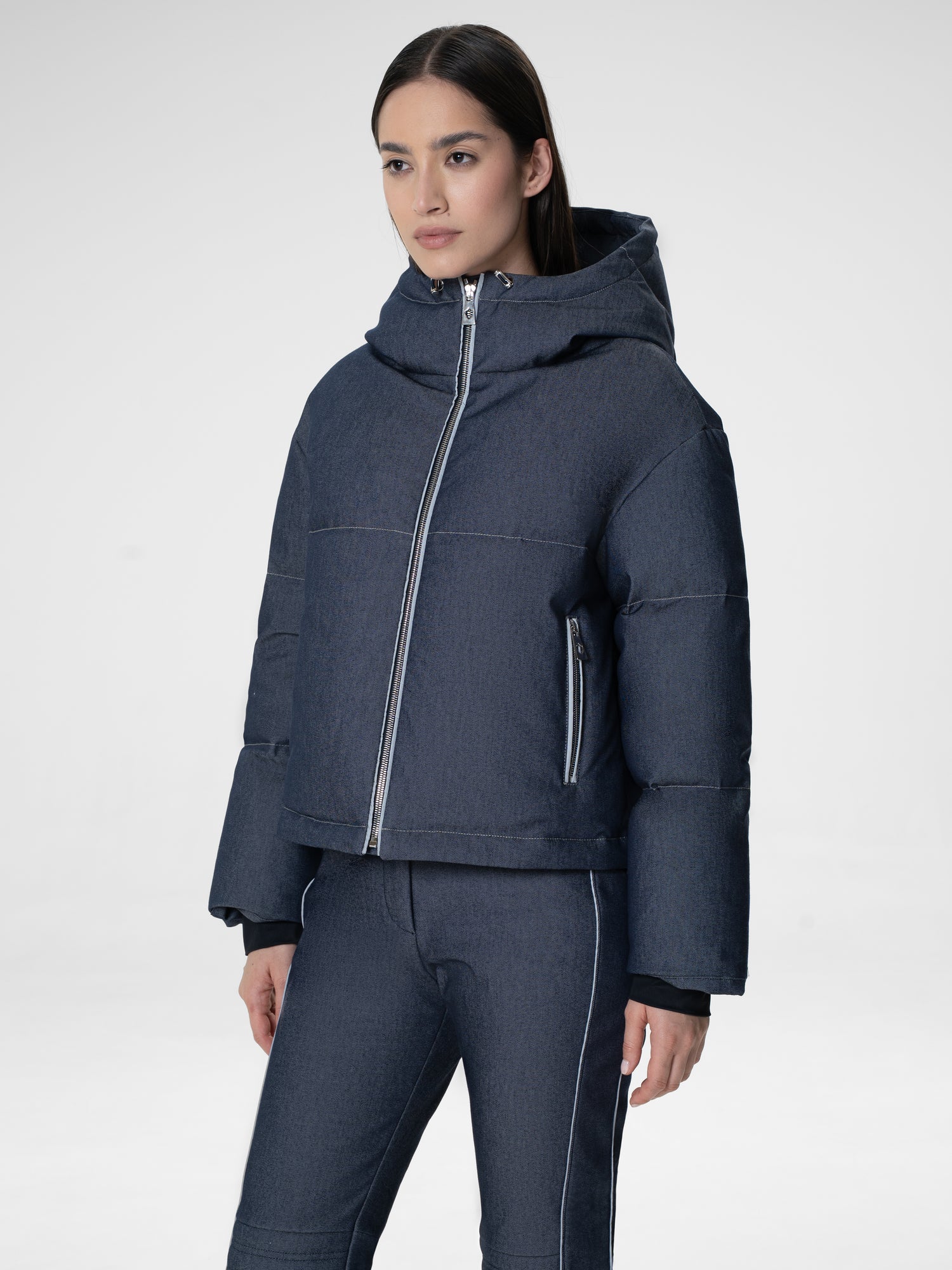 Alberta Denim Ski Jacket