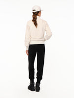 Caribou Stripes Mink Bomber