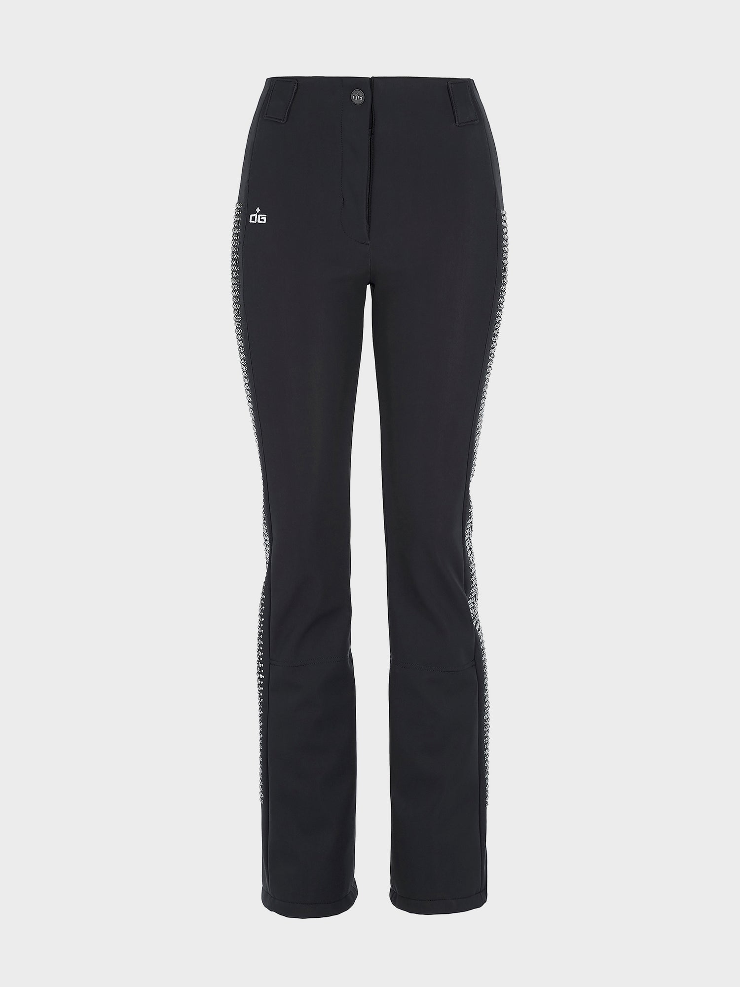 ski gear pants Lady Swarovski ski pants hematite Black