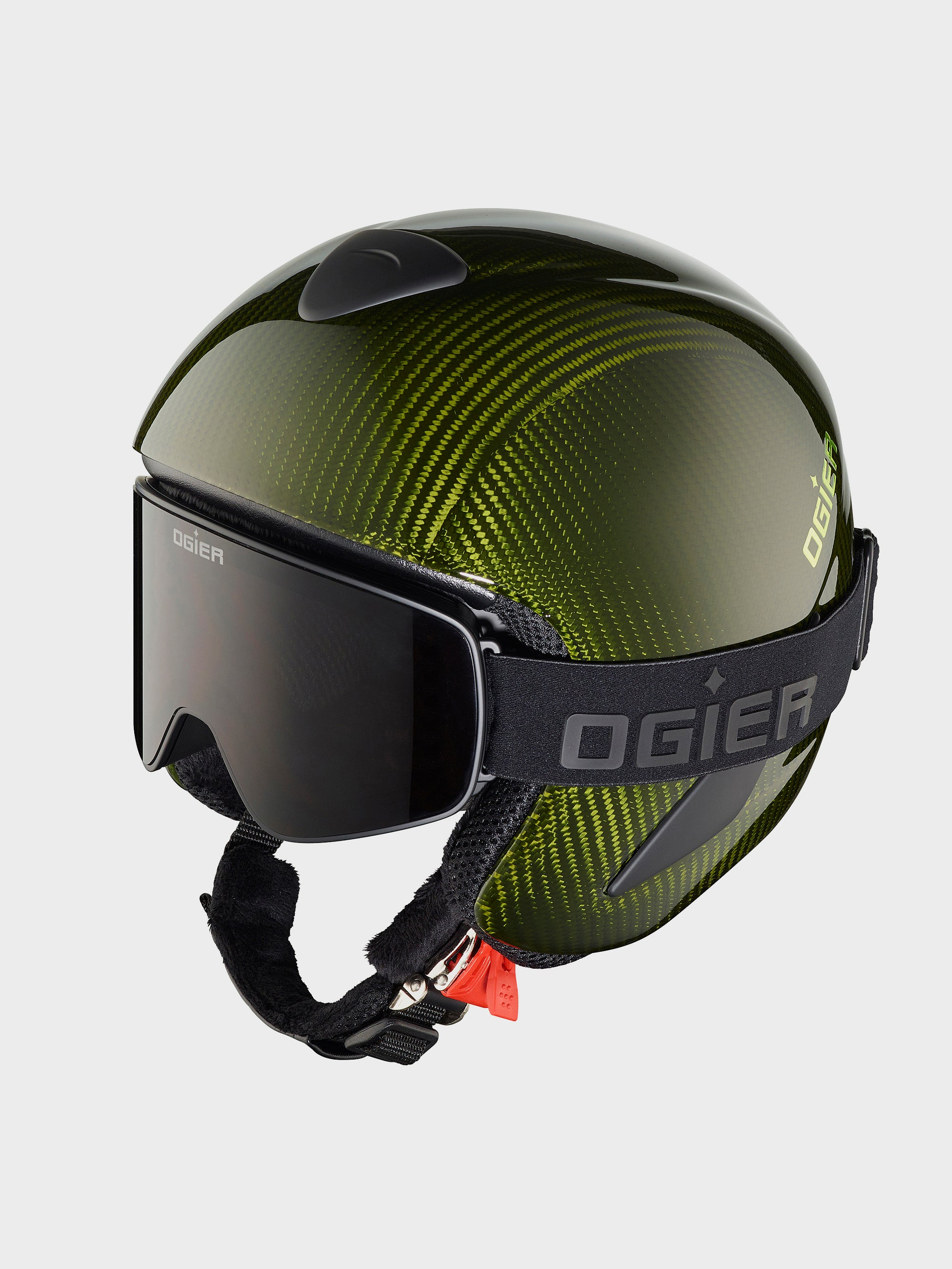 Streif carbon helmet acid green